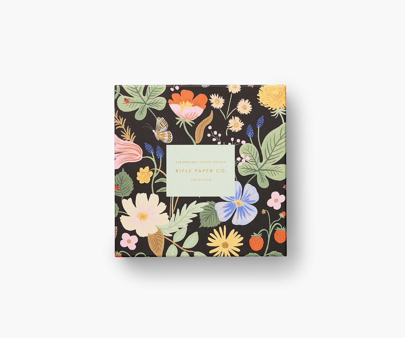 Rifle Paper Co Jigsaw Puzzle Strawberry Fields