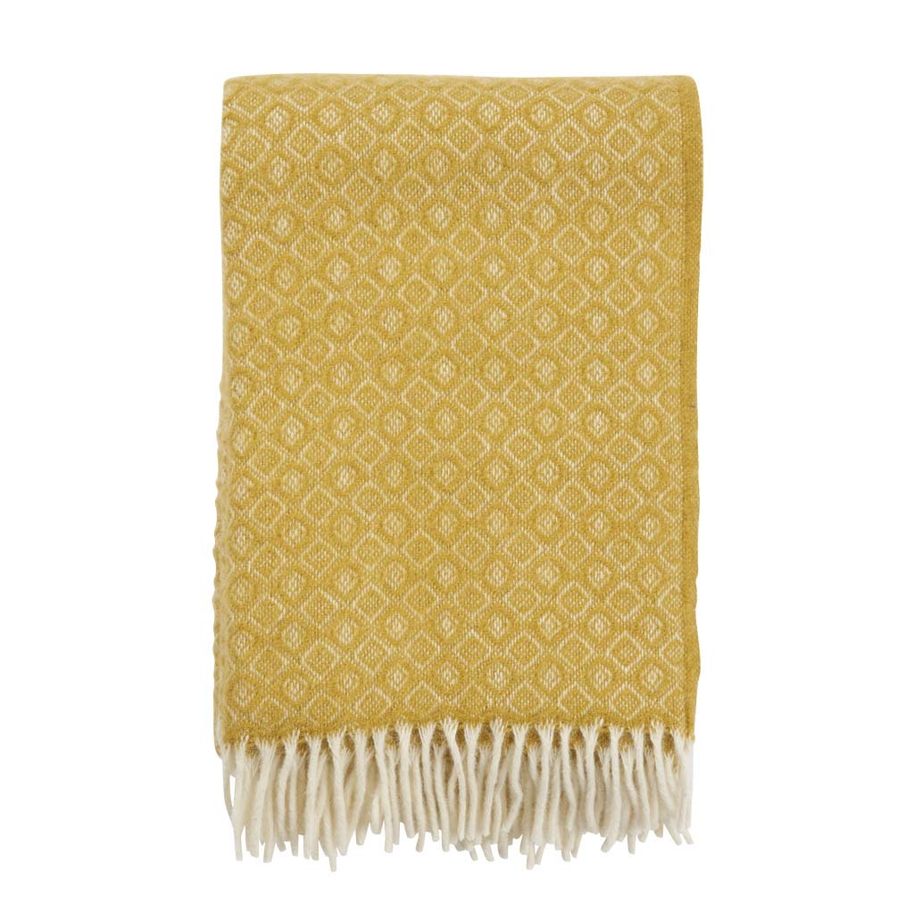 Klippan Havanna Eco Wool Throw Yellow