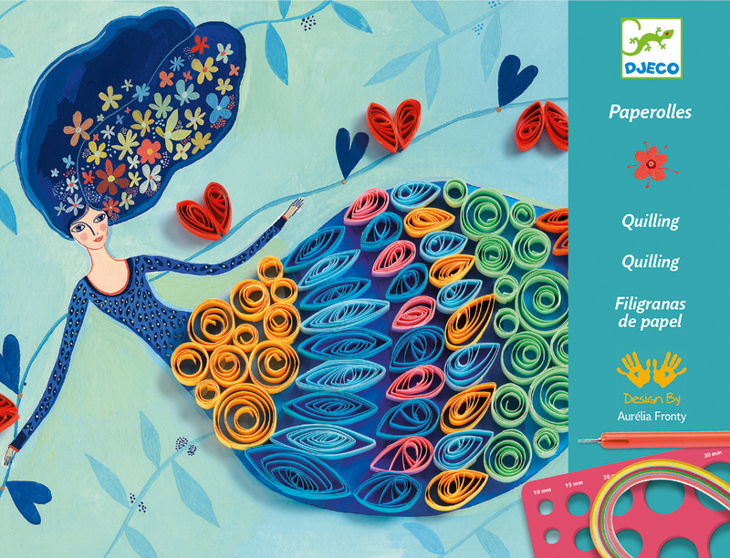 Djeco Quilling Petticoat Scrolls Kit
