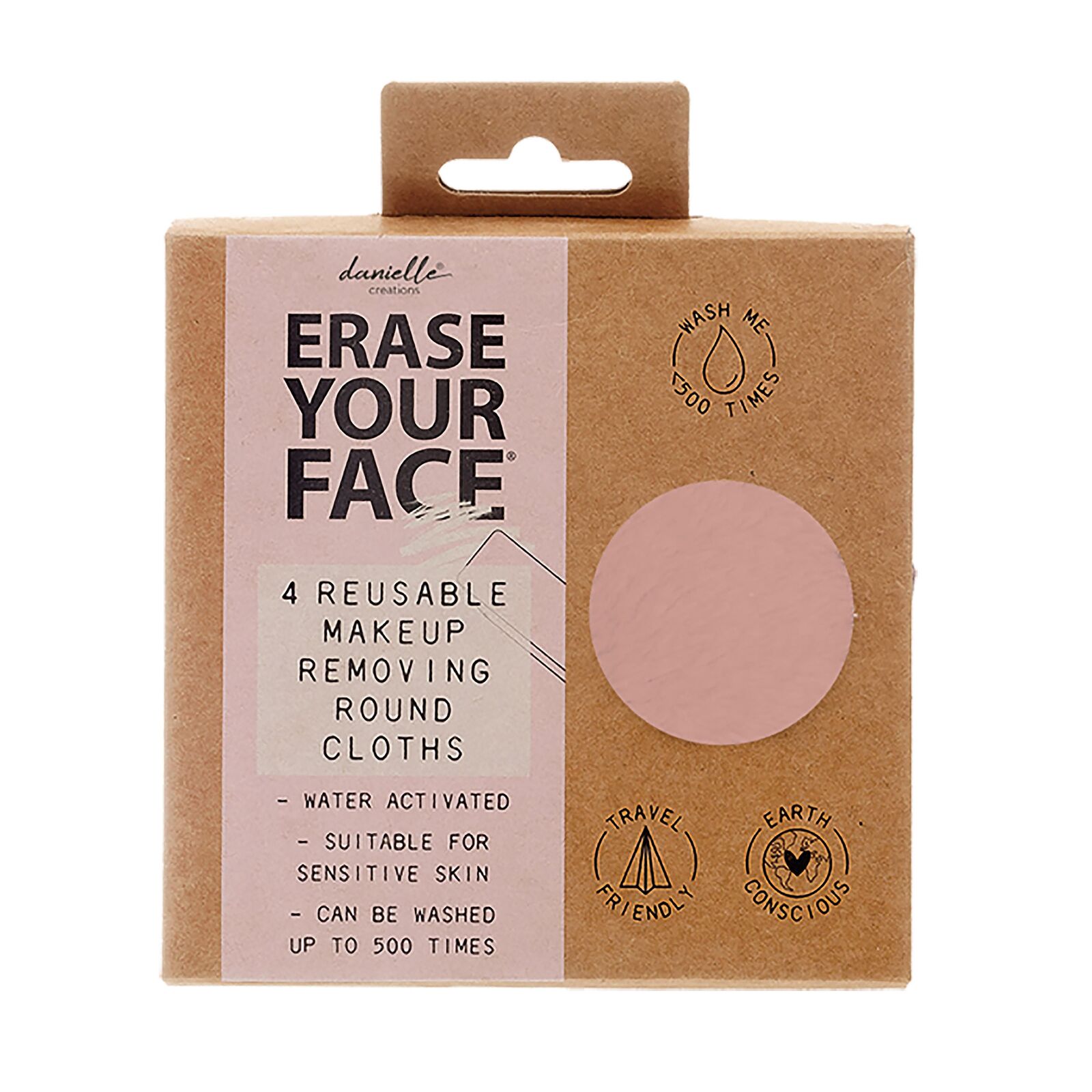 Erase Your Face Eco Makeup Removing Pads Set of 4
