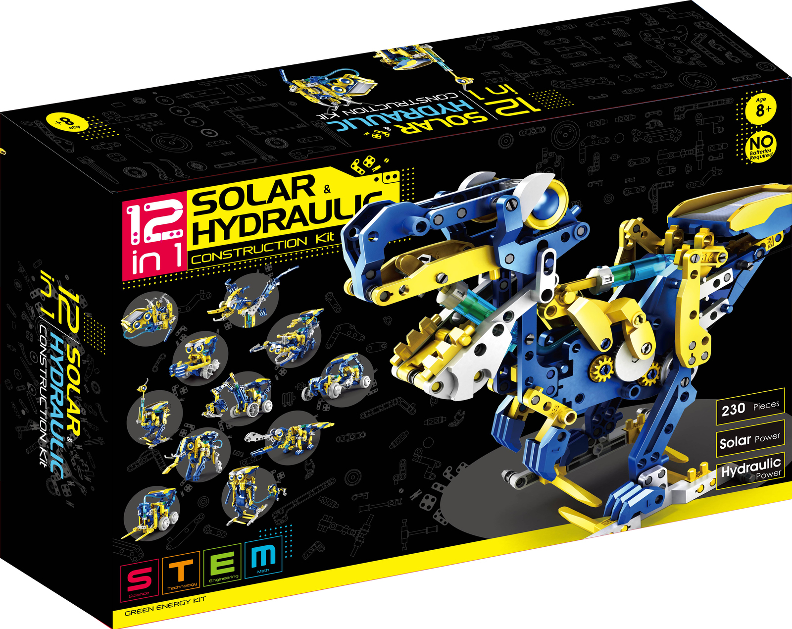 solar hydraulic 12 in 1