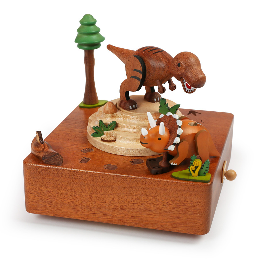 Wooderful Life Round and Swaying TRex Music Box ( IN STORE OR IN STORE PICK UP ONLY