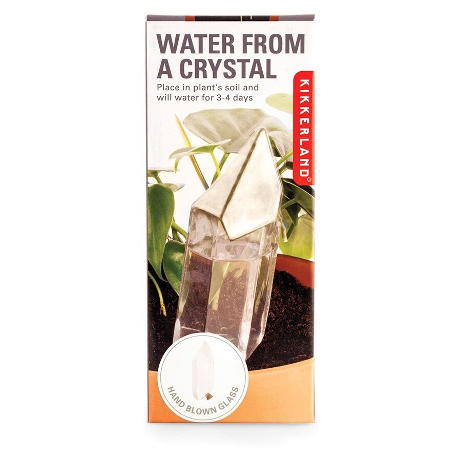 Kikkerland Water From A Crystal Glass Plant Feeder