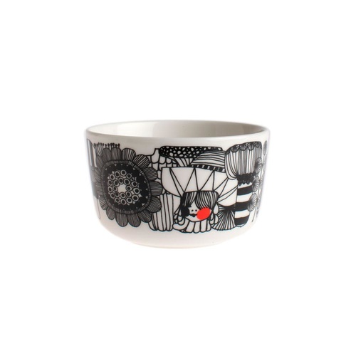 Marimekko Siirtolapuutarha Bowl 2.5DL White/Black/Red