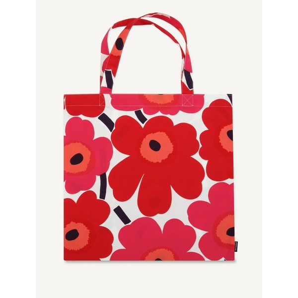 Marimekko Pieni Unikko Bag Red & White 44cm x 43cm