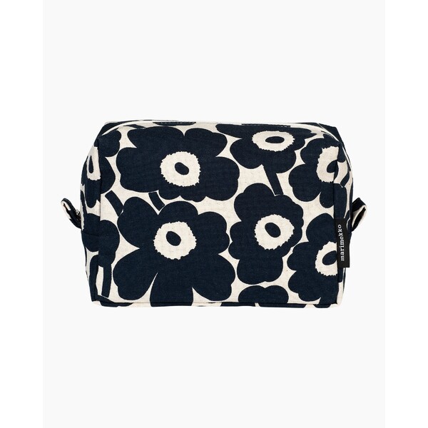 Marimekko Vilja Mini Unikko Cosmetic Bag Cotton/Dark Blue