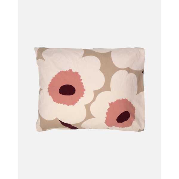 Marimekko Unikko Pillow Case Beige/White  50cm x 70cm