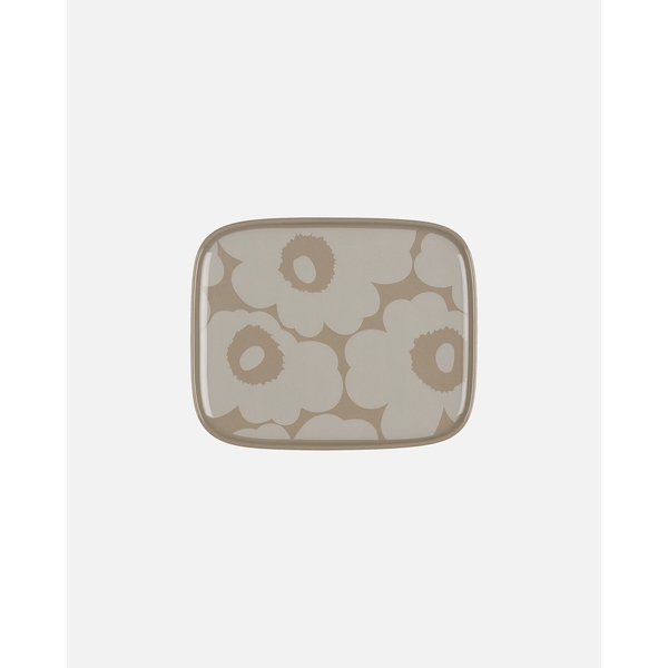 Marimekko Unikko Plate Brown/White