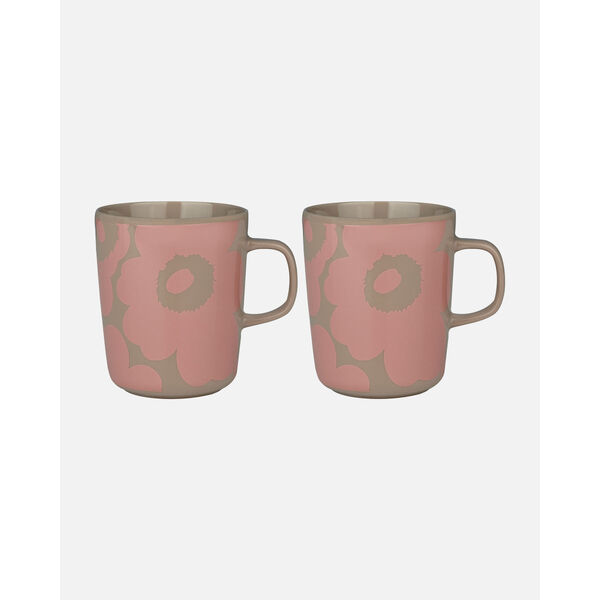 Marimekko Oiva Unikko Mug 2,5dl Terra, Powder Pink ( Single Mug )