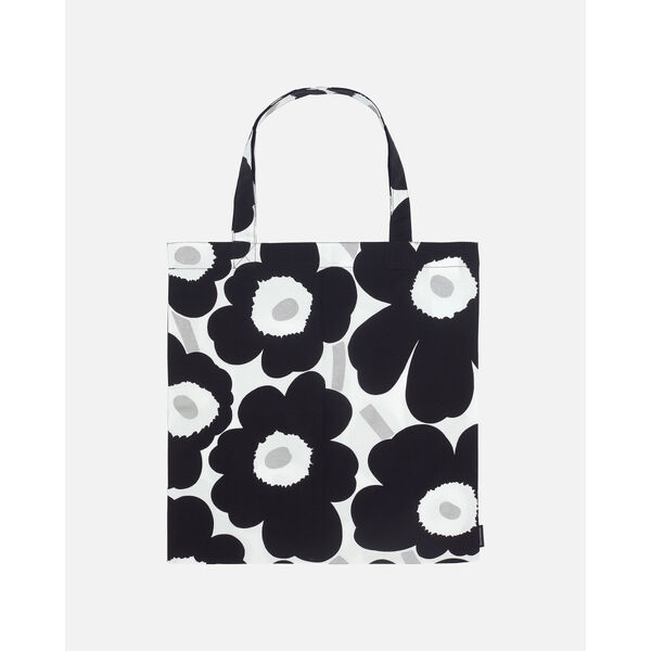 Marimekko Pieni Unikko Bag Black / Platinum / White  44 x 43cm