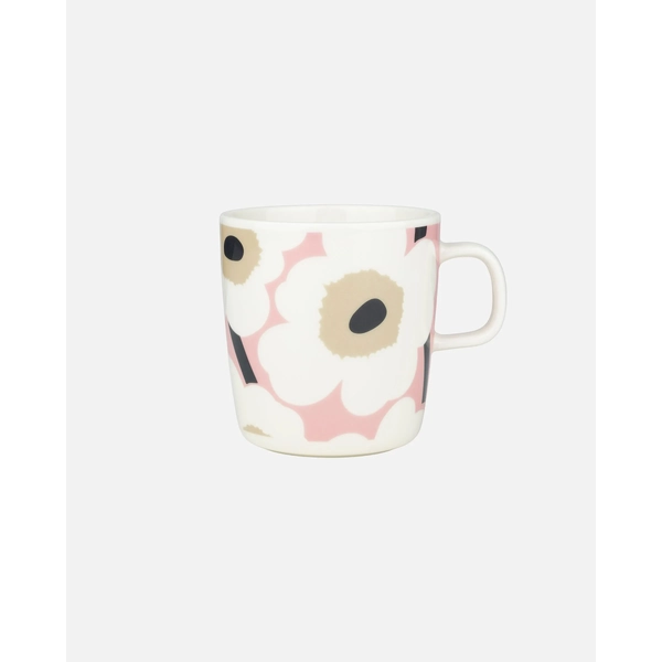 Marimekko Unikko Mug 4DL (Pastel Pink, Beige & Slate)