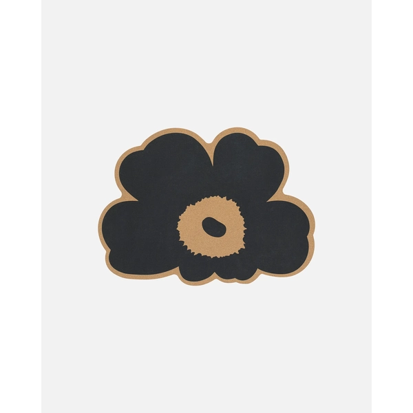Marimekko Unikko Cork Placemat Black