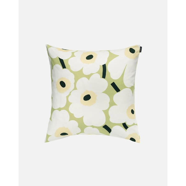 Marimkekko Pieni Unikko Cushion Cover 50x50cm. (Green, White, Melon)