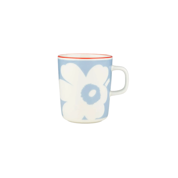 Marimekko Juhla Unikko Mug 2.5dL (White, Light Blue, Orange)