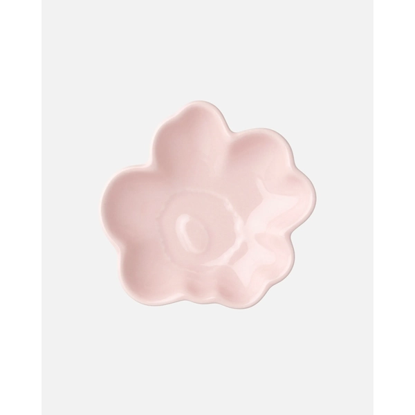 Marimekko Unikko Shape Plate 9cm (Pastel Pink)