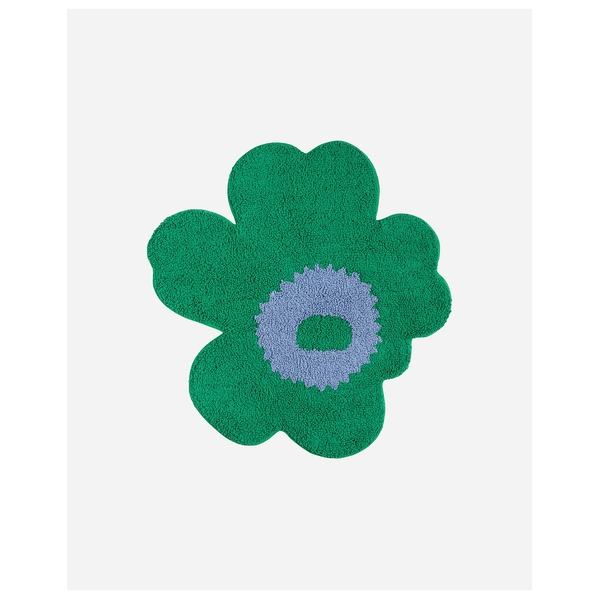 Marimekko Unikko Bathmat 73 x 74cm (Light Blue, Green)