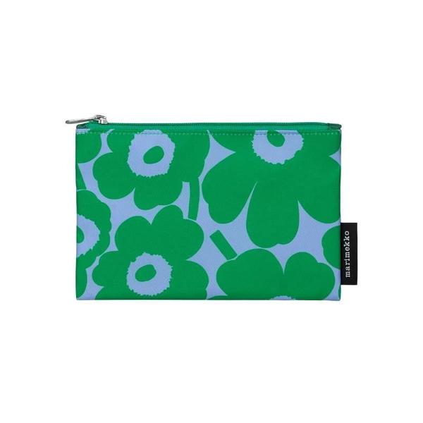 Marimekko Kaika Mini Unikko Cosmetic Bag (Light Blue, Green)