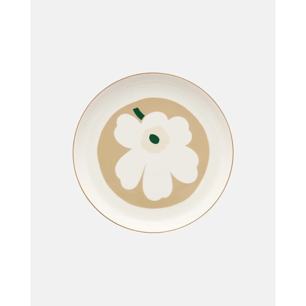 Marimekko Unikko Serving Dish 32cm (Taupe, Forest Green)