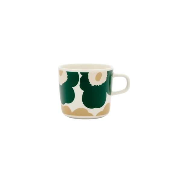 Marimekko Unikko Coffee Cup 2DL (Forrest Green, Beige, Sand)