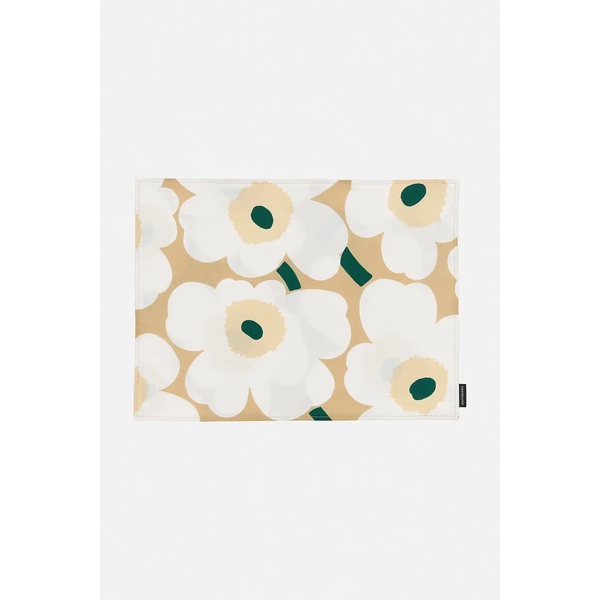 Marimekko Pieni Unikko Acrylic Coated Placemat (Beige, Sand, Green, White)
