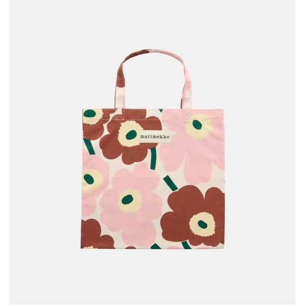 Marimekko Pieni Unikko Bag 43x44 cm (White, Pink, Chestnut, Yellow)