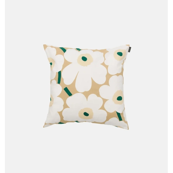 Marimekko Pieni Unikko Cushion cover 50x50 cm (Colour: Sand, White, Hay, Emerald)