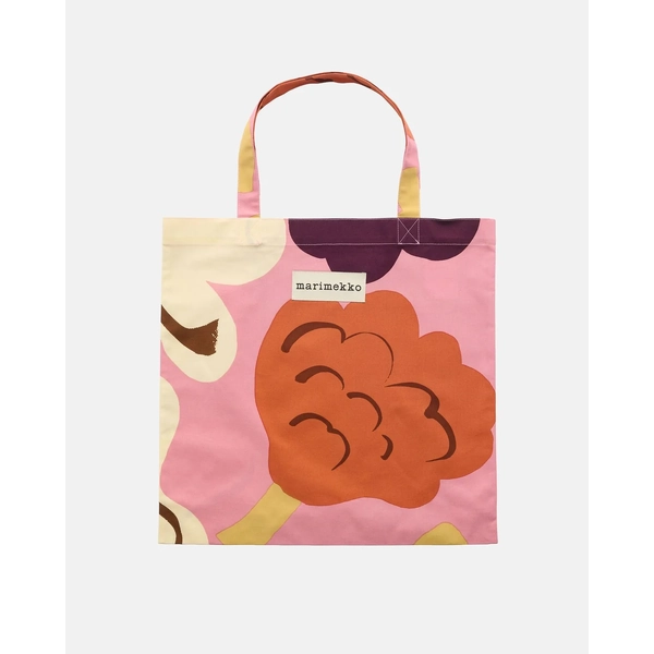 Kukasta kukkaan Bag 43x44 cm (Pink, White, Plum, Terracotta)