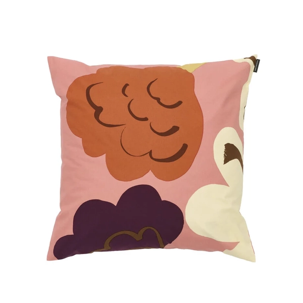 Kukasta kukkaan Cushion cover 50x50 cm (Colour: Pink, White, Plum, Terracotta)