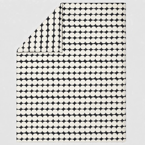 Marimekko ISO Rasymatto Duvet Cover 210x210 cm (Off White, Charcoal)