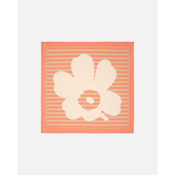 Marimekko Astrilli Tasaraita Unikko Scarf Peach