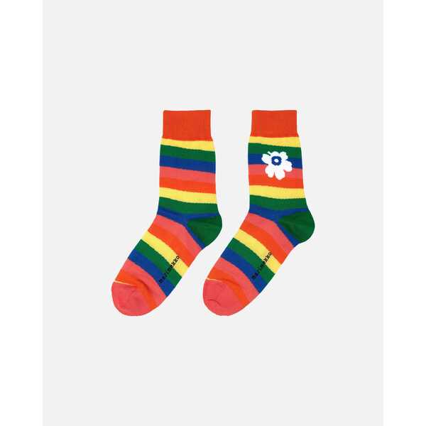Marimekko Kasvaa Sateenkaari Unikko Socks