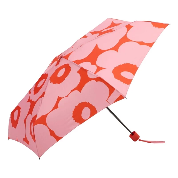 Marimekko Mini Manual Unikko Umbrella (Colour: Rose, Red)
