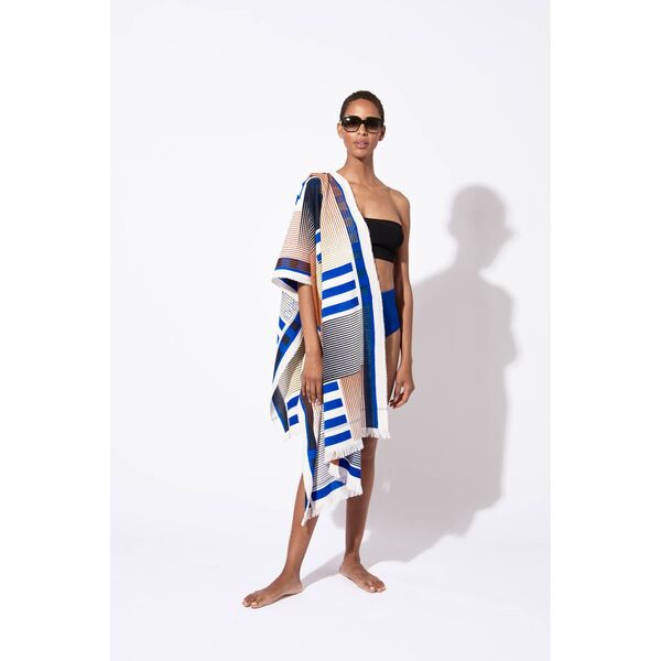 Mapoesie Bleu Beach Towel Vibrant