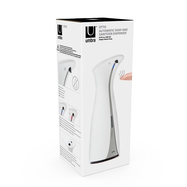 UMBRA Otto Automatic Soap Dispenser 250ml White/Grey