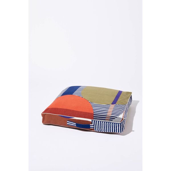 Mapoesie Rust Khaki Floor Cushion Cover Abstract