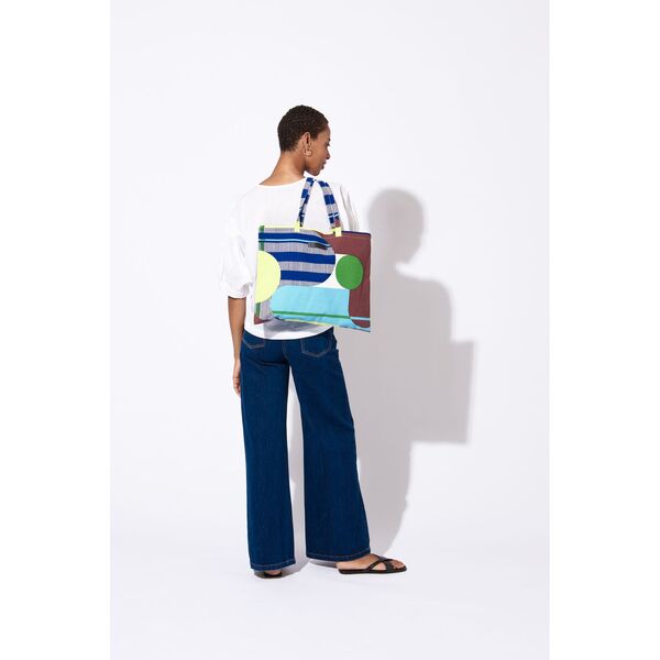 Mapoesie Lime Marine Tote Bag Abstract