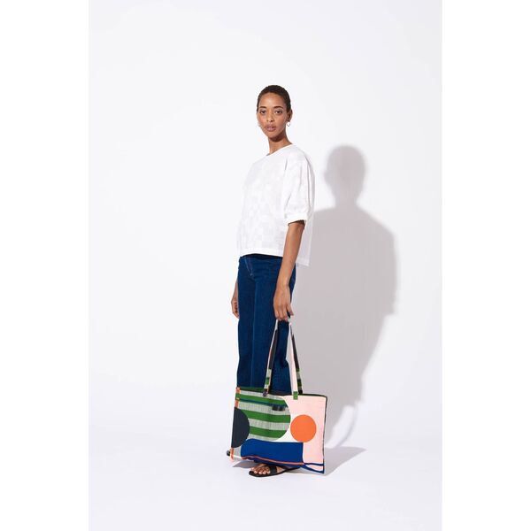 Mapoesie Kaki Rose Tote Bag Abstract