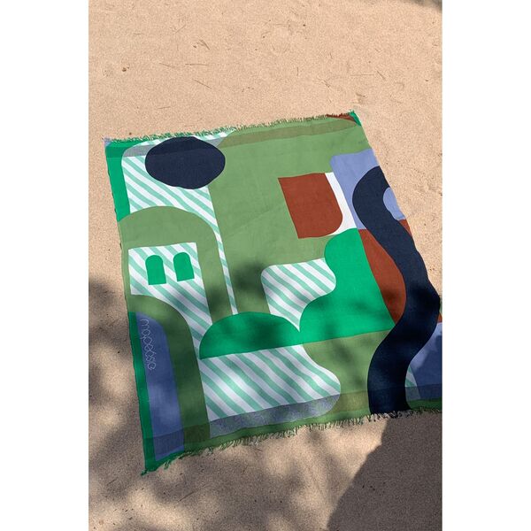 Mapoesie Mousse Beach Towel Carte Postale