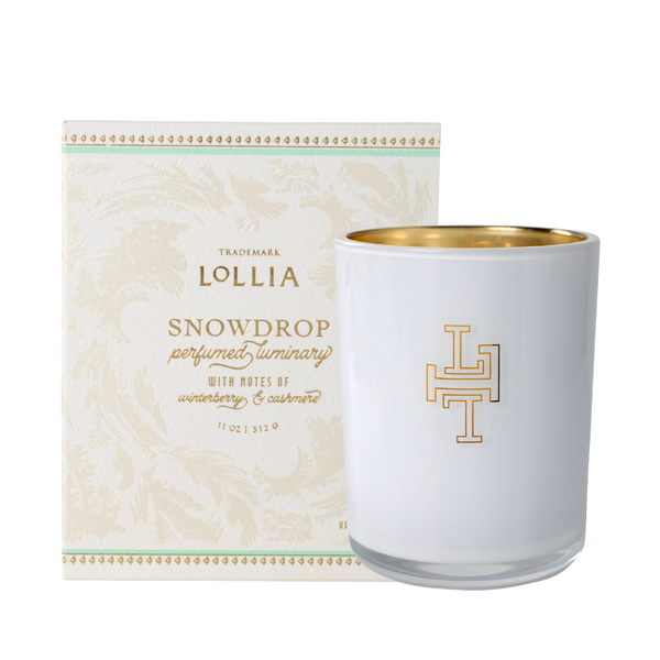 Lollia Snowdrop Boxed Luxury Candle