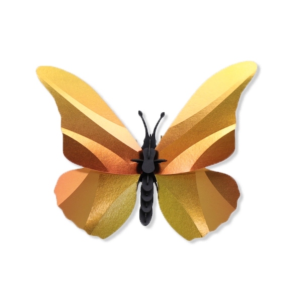 Assembli 3D Insect Morpho Butterfly Sunset Yellow