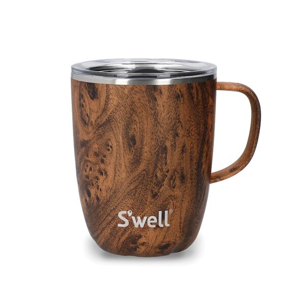 S'Well Teakwood Mug with Handle 350ml