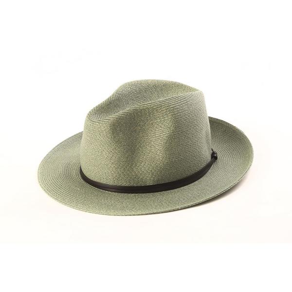 Borsalino Hat with Leather Strap Almond Size 58