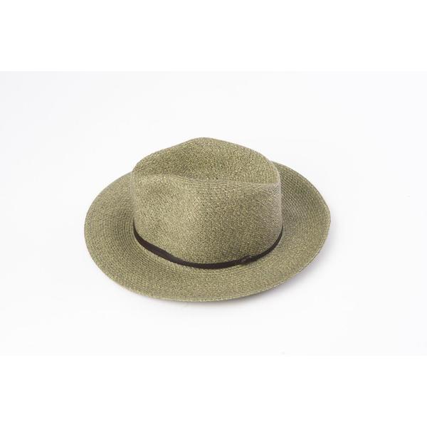 Borsalino Hat with Leather Strap Army Size 56