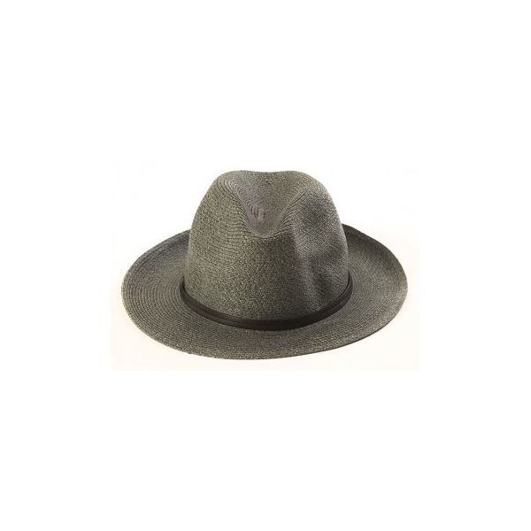 Borsalino Hat with Leather Strap Granite Size 56