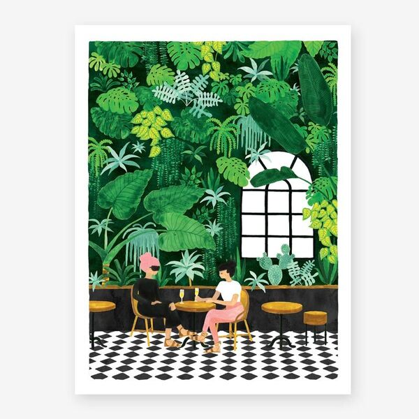 All The Ways To Say - Urban Jungle Cafe Large 50 x 70cm 