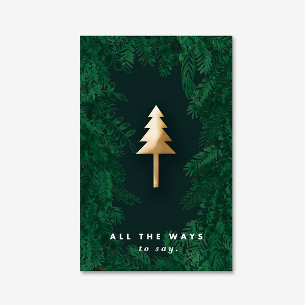 All The Ways To Say Christmas Tree Enamel Pin