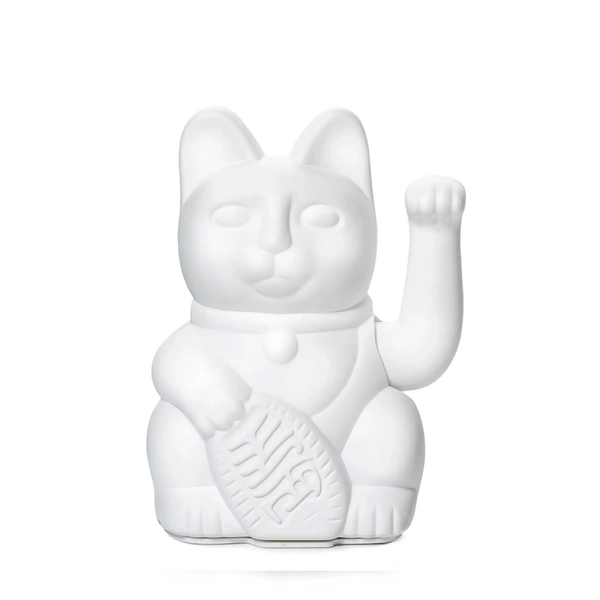 Lucky Cat Classic Waving Cat - White