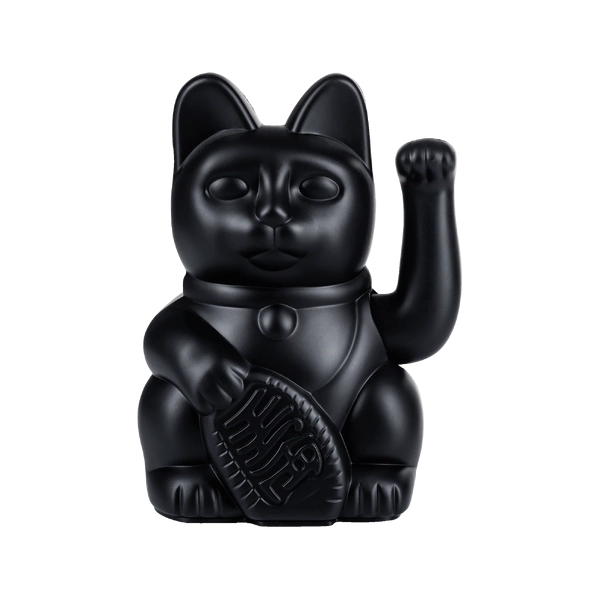Lucky Cat Classic Waving Cat - Black