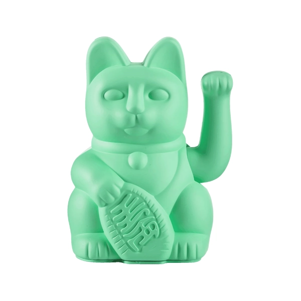 Lucky Cat Classic Waving Cat - Mint Green