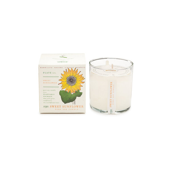Kobo Plant the Box Candle Sweet Sunflower